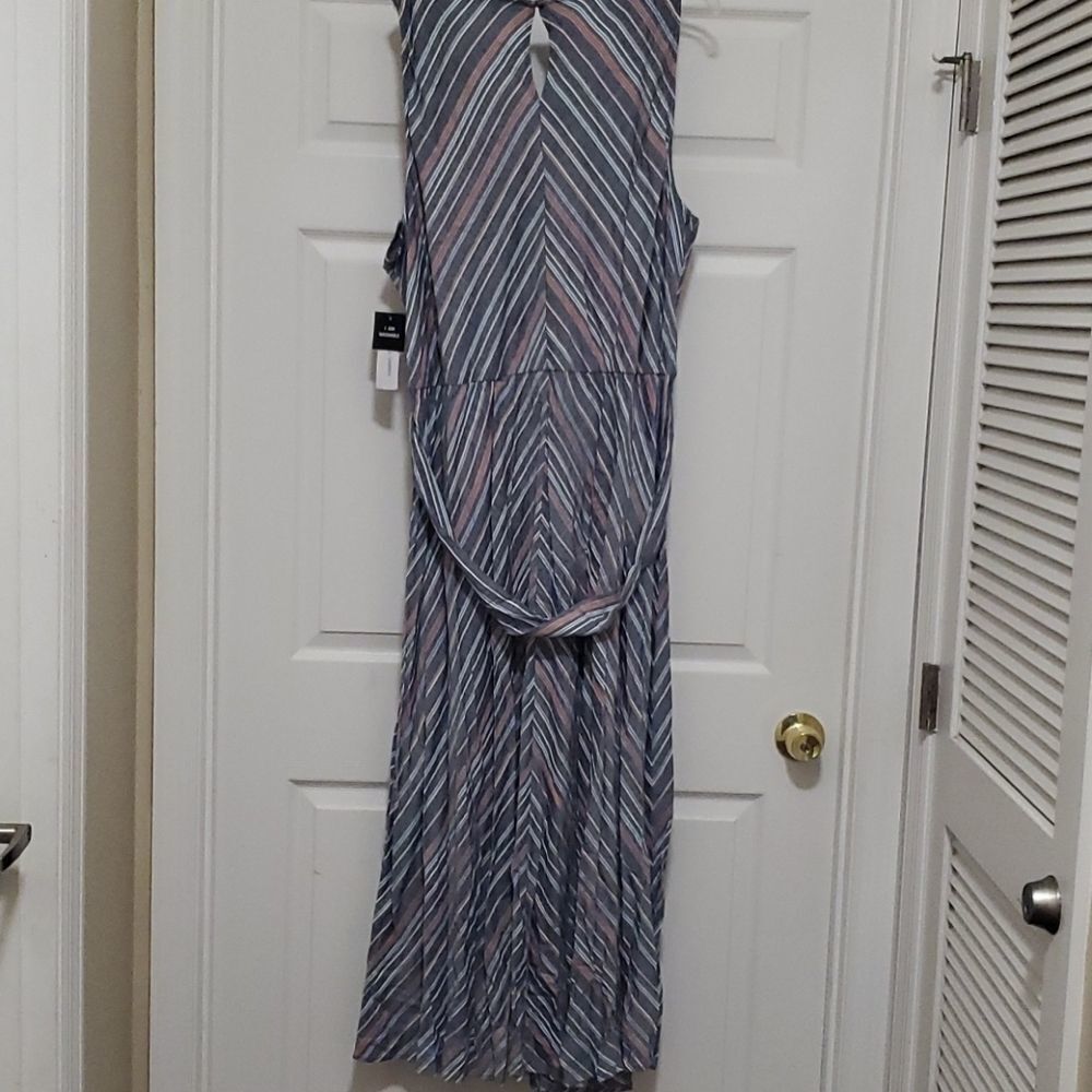 Sandra Darren Striped rayon maxi dress - Picture 2 of 9